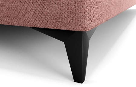 Boxspringbett Norco 160x200 rosa stilvolles Bett mit einem Staufach Beleuchtung im Kopfteil fügt eine einzigartige Note