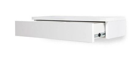 Toilette Navene 100 cm weiß glänzend funktionelles und vielseitiges Accessoire macht es einfach, Kosmetika und Schmuckstücke zu organisieren stilvoller Schminktisch mit Spiegel