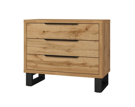 Schlafzimmermöbel-Set Halle S Eiche wotan universal Farben Schlafzimmermöbel-Set mit interessantem Design im Loft-Stil