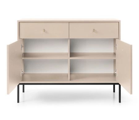 Möbelset Mono Beige Minimalistisches Design Wohnzimmermöbelset oder für das Wohnzimmer stilvoller goldener Griff