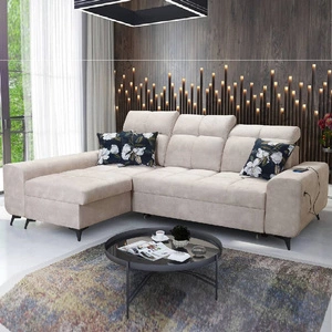 Ecksofa mit Schlaffunktion Buffalo beige links funktionelles und stilvolles Ecksofa mit Bettkasten
