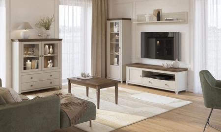 TV Schrank Evora 181 cm beige / Eiche dunin elegantes Design wird Liebhaber von ausdrucksstarken Interieurs begeistern