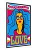 Hippie-Stil Poster 70x100 gerahmt Poster präzise Druck mit stilvollen Grafiken perfekte Dekoration für Wohnzimmer oder Schlafzimmer