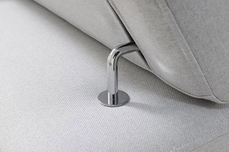 Ecksofa mit Schlaffunktion Provo grau / weiß linkes Ecksofa mit Bettkasten und Funktionserweiterung