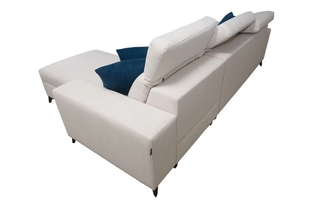 Ecksofa mit Schlaffunktion Kelly Sleek graphit rechts geflochten bequemes und funktionelles Ecksofa für das Wohnzimmer