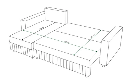 Ecksofa mit Schlaffunktion Pasco honey links klassisches Ecksofa, das sich in jedes Dekor einfügt Ziernähte