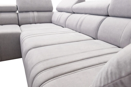 Ecksofa mit Schlaffunktion Castel VI braun links komfortables und elegantes Ecksofa mit zwei Bettkästen