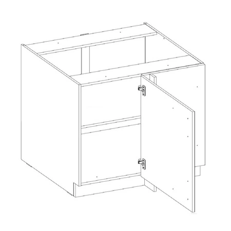 Karmen 105 ND 1F BB Küchenschrank rechts, dampf-, hitze- und spritzwassergeschützt