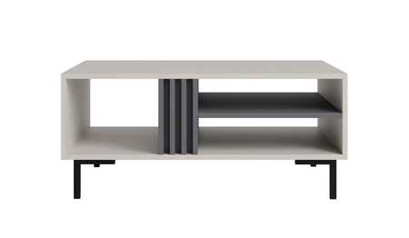 Couchtisch Estan beige/anthrazit modernes Design auslaufsichere Platte