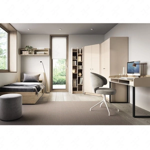 Möbelset Olivio sandbeige/geölte Eiche ideal für ein Jugendzimmer im trendigen Stil