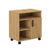 Schrank auf Rädern Makana Eiche handwerkliche Funktionsmöbel für das Büro oder Jugendzimmer