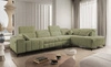 Ecksofa mit Schlaffunktion Penejos XI olive rechts komfortables Ecksofa mit verstellbaren Kopfstützen und zwei Bettkästen