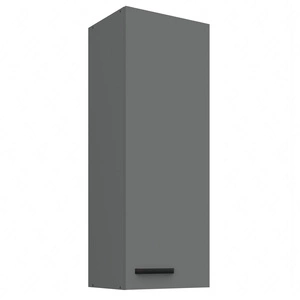 Verdi 40 G-108 1F Küchenwandschrank feuchtigkeits- und beschädigungsbeständiger Schrank schwarze Metallgriffe