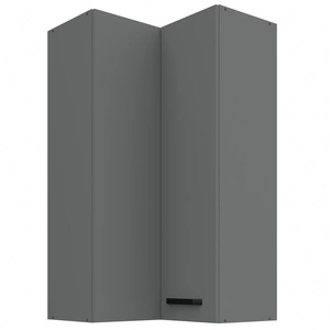 Eck-Küchenwandschrank Verdi 60x60 GN-108 2F feuchtigkeits- und beschädigung beständiger Schrank schwarze Metallgriffe