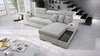 Ecksofa mit Schlaffunktion Provo grau / weiß rechtes Ecksofa mit Bettkasten und Funktionserweiterung