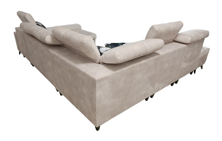 Ecksofa mit Schlaffunktion Buffalo X gelb rechts funktionales und bequemes Ecksofa für ein Zimmer mit Bettzeugcontainern