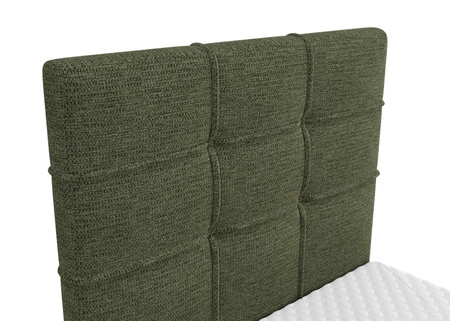 Boxspringbett Irvine 80x200 grün Stilvolles Bett mit Bettzeugablage und hohem Kopfteil besticht durch sein elegantes Design