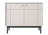Modesta 104 cm Kommode beige minimalistisches Design dezente Metallgriffe perfekter Vorschlag einer Kommode für das Wohn- und Schlafzimmer