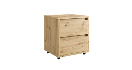 Maxi Figate Eiche artisan Schreibtischwagen universelle und praktische Sockel mit Schubladen für das Büro oder zu Hause Raum