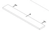 Hängeregal Yugo 100 cm Esche Hochwertig verarbeitetes Regal Funktionsmöbel für das Jugendzimmer Wohnzimmer oder Büro
