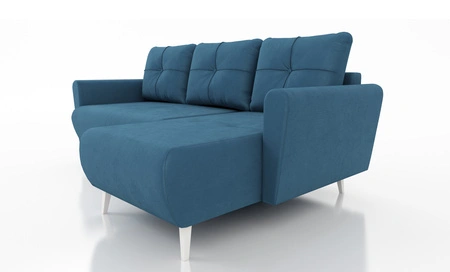 Ecksofa mit Schlaffunktion Felicie blau Universal-Ecksofa mit stilvollem Design das sich in jede Einrichtung einfügt
