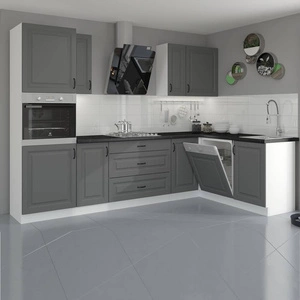 Tilos 285x170 cm Eckküchenmöbel-Set ideal für skandinavisch-klassische und moderne Innenräume