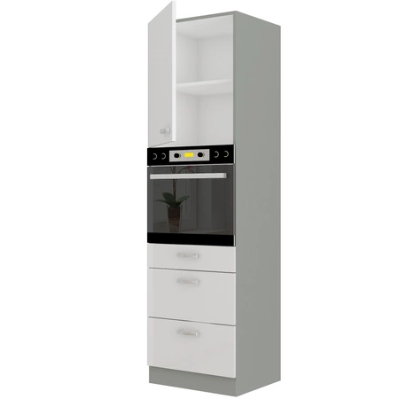 Einbauschrank Bianka 60 DPS-210 3S 1F dampf- und hitzebeständiger Schrank mit Schubladen