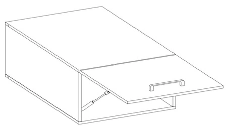 Küchenwandschrank Linosa 80 NAGU-36 1F beständig gegen Dampf, hohe Temperaturen und Verschüttungen