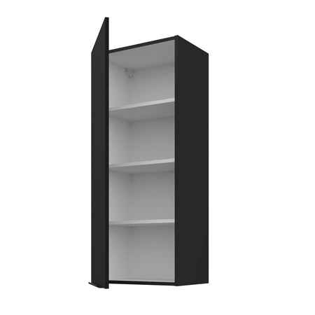 Küchenhängeschrank Schwarz 45 G-108 1F Metallkantengriff feuchtigkeits- und beschädigungsbeständiger Schrank