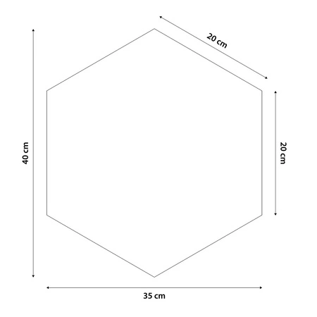 Polsterpaneel Hexagon 40x35 cm graphit stilvolles Wandpaneel Veloursstoff modische Dekoration eines jeden Interieurs