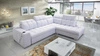 Ecksofa mit Schlaffunktion Luigi VII Esche grau rechte Ecke bequemes Schlafsofa in moderner Form