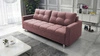 Sofa mit Schlaffunktion Bilbao dirty pink modernes Design und breiter Funktionsstoff mit charakteristischer Schlingenoberfläche