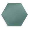 Gepolstertes Paneel Hexagon 40x35 cm Marine stilvolle Wand Panel Velours Stoff modische Dekoration jedes Interieur