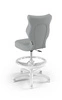 Petit grey ash desk chair passend für Körpergröße 133-159 cm ergonomischer Drehstuhl mit Fußstütze
