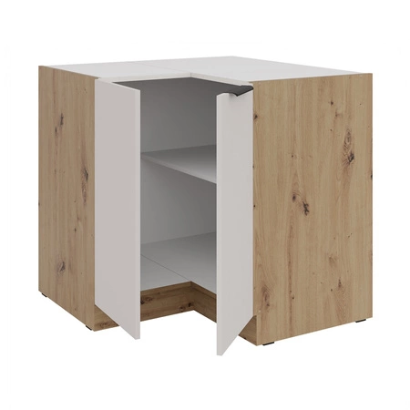 Eck-Küchenschrank Soela 90x90 DN 2F BB Metallkantengriff feuchtigkeits- und beschädigungsbeständiger Schrank