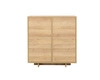 Kommode Noma 102 cm Eiche Riviera elegantes Design einfache Form von Möbeln, die in jedes Interieur passen Fronten von Kommoden mit Push-to-Open-System