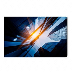 Bild auf Leinwand Wolkenkratzer 100x70 cm zeitlose Dekoration eines jeden Interieurs Bild in lebendigen Farben hohe Qualität der Verarbeitung