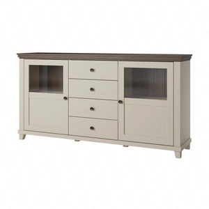 Kommode mit Schubladen Evora 181 cm beige / Eiche dunin funktionell ideal für moderne klassische und skandinavische Innenräume