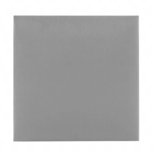 Polsterpaneel Quadra 40x40 cm hellgrau stilvolles Wandpaneel quadratischer Veloursstoff modisches Finish für jede Einrichtung