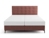 Boxspringbett Irvine 180x200 Ziegelstein stilvolles Bett mit Bettzeugablage komfortables Kopfteil begeistert durch sein elegantes Design