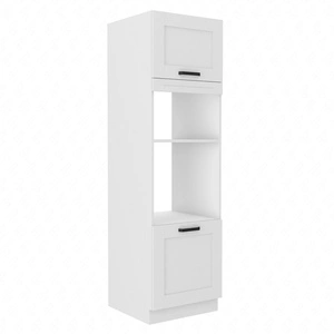 Livio 60 DPM-210 2F Küchenschrank für Einbau-Mikrowelle und Backofen, dampf-, hitze- und spritzwasserbeständig