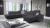 Ecksofa mit Schlaffunktion Kelly Sleek X rechts graphit extrem elegantes Ecksofa für Wohnzimmer mit verstellbaren Kopfstützen