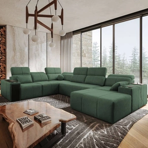 Ecksofa mit Schlaffunktion Tesalia VIII mint right komfortables Ecksofa für das Wohnzimmer mit innovativer Schiebefunktion der Rückenlehne