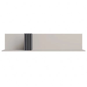 Regal Estan 140 cm beige / anthrazit modernes Möbeldesign hochwertige Regalkante mit Spezialfurnier verarbeitet
