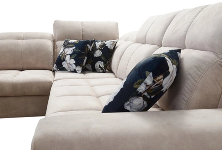 Ecksofa mit Schlaffunktion Buffalo III grün links komfortables Ecksofa mit ästhetischer Verarbeitung mit Bettzeugcontainern