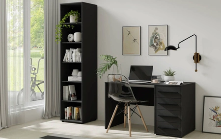 Bücherregal Maxione 45 cm schwarz funktionelles Bücherregal ideal für Jugendzimmer oder Büro einfaches und universelles Design