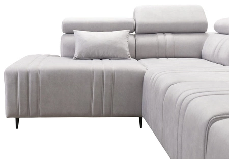 Ecksofa mit Schlaffunktion Castel VI braun rechte Ecke bequem und elegant mit zwei Bettkästen