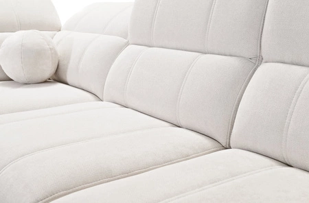 Penejos IV Lux olive olive rechtes Ecksofa mit Schlaffunktion stilvolles Schlafsofa mit komfortablem ausziehbarem Fußteil