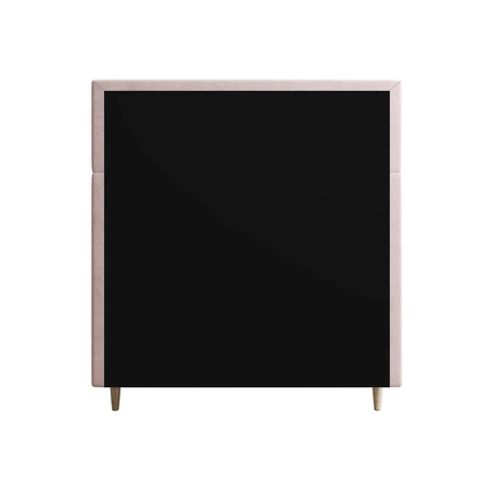 Boxspringbett Bing 100x200 puderrosa im modernen skandinavischen Stil mit gepolstertem Kopfteil Bett mit Staukasten