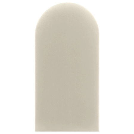 Wally gepolstertes Paneel 30x60 cm creme stilvolles Wandpaneel Zaun Veloursstoff modisches Finish für jede Einrichtung